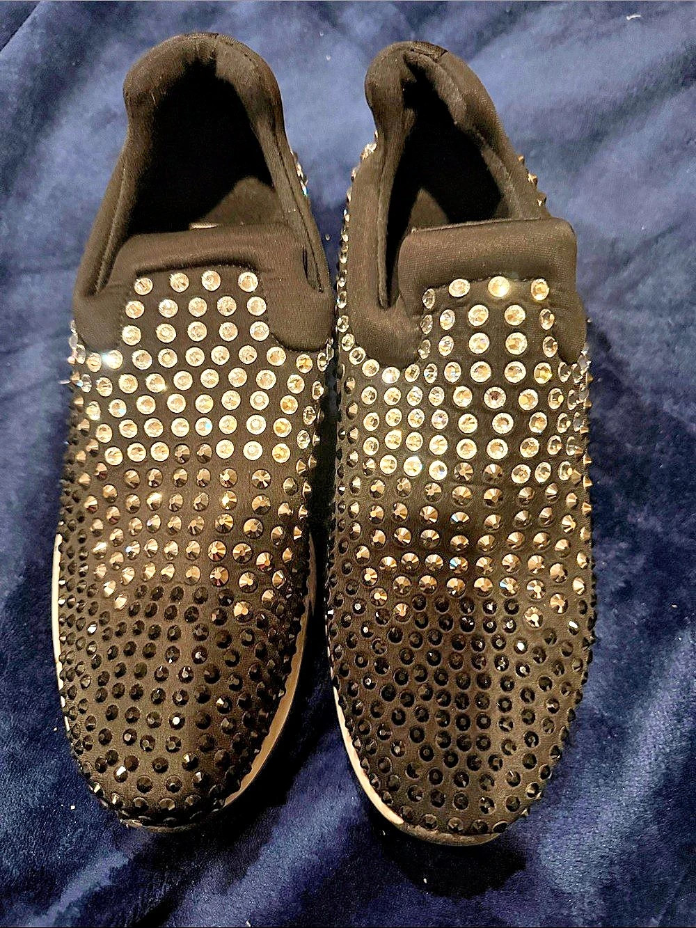 INC Studded Sneakers in Black & White US 9M BNMOB